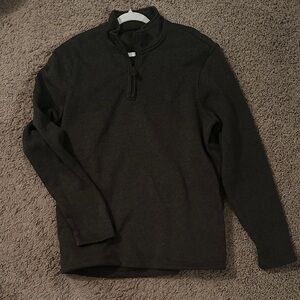 Chaps Gray Quarter-Zip Sweatshirt